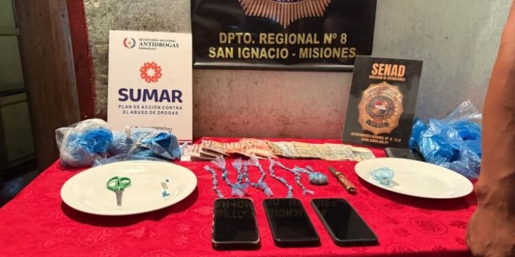 Neutralizan punto de venta de drogas en San Ignacio Guazú, Misiones
