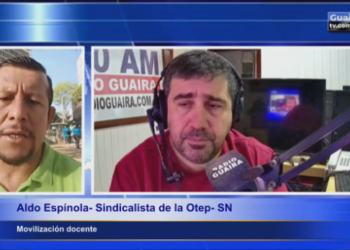 La movilización es por 48 horas, pero iría hasta el jueves si amerita confirma el dirigente Aldo Espínola