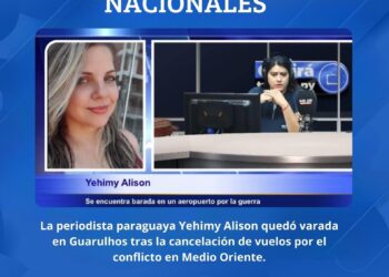 VIAJERA PARAGUAYA QUEDA VARADA POR CONFLICTO EN MEDIO ORIENTE Y CAOS AÉREO GLOBAL