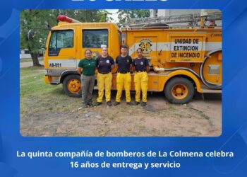 LA QUINTA COMPAÑÍA DE BOMBEROS VOLUNTARIOS DE LA COLMENA CELEBRA 16 AÑOS DE SERVICIO A LA COMUNIDAD