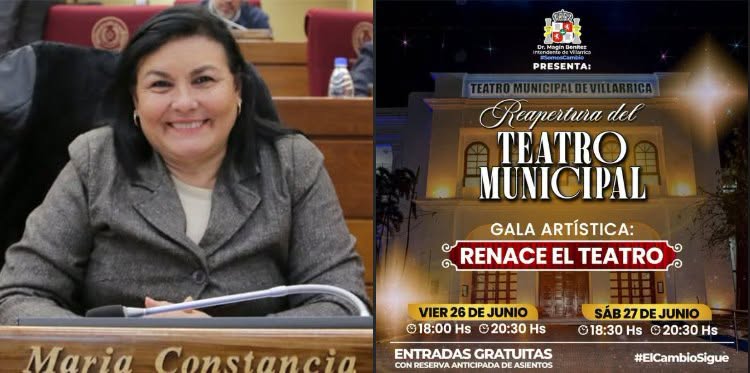 DIPUTADOS DECLARARON DE INTERES CULTURAL REAPERTURA DEL TEATRO MUNICIPAL DE VILLARRICA