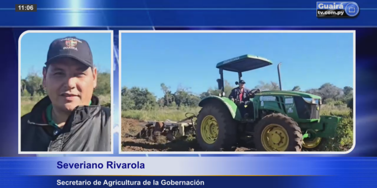 GOBERNACIÓN APOYA A PRODUCTORES CON PREPARACIÓN DE SUELOS